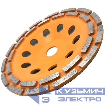 Чашка алмазная зачистная 125мм двухрядная Вихрь 73/10/3/6