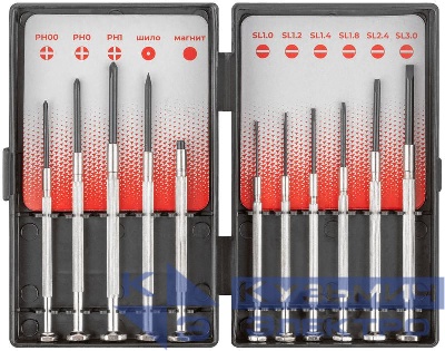Набор отверток часовые (11 предметов) КУРС 56132