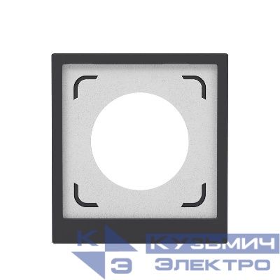 Рамка 1-м KANT IP44 черн. уголь DKC 7012942