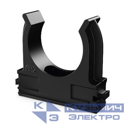 Держатель для труб (клипса) d32мм полистирол (в малой упак.) (уп.10шт) Промрукав PR13.0212