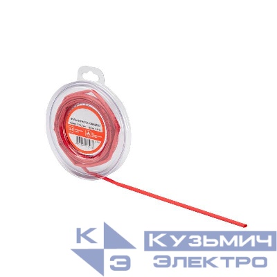 Трубка термоусадочная ТУТ нг 3.0/1.5 красн. ролик 2.44м Rexant 29-0004