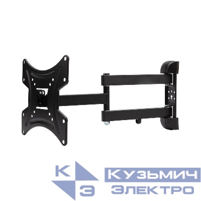 Кронштейн для телевизора 13-43дюйм наклонно-поворотный 2 колена Rexant 38-0070