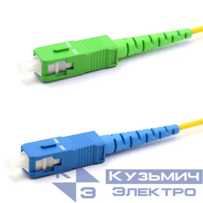 Патч-корд оптический переходной (SM) 9/125 (OS2) SC/APC-SC/UPC (Simplex) LSZH 5м Rexant 50-2053