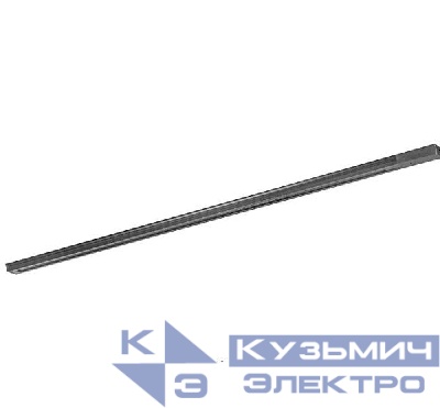 Шинопровод однофазный L1000 PTR 1M-BL накладной/подвесной для трекового освещения черн. Pro JazzWay 5026322