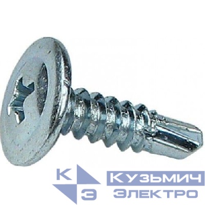 Саморез 4.2х25 с прессшайбой сверло цинк (уп.250шт) Промрукав PR08.2393