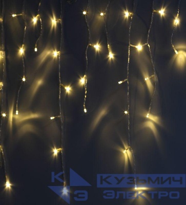 Гирлянда светодиодная "Бахрома" 1.8мх0.5м 48LED 8 режимов 220В IP20 тепл. свет ЭРА Б0041899