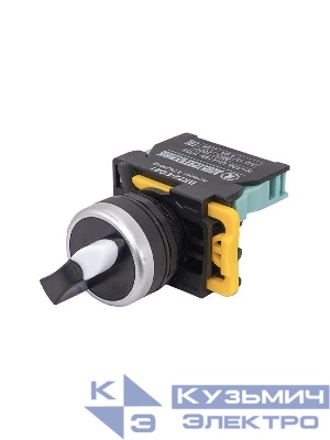 Переключатель ВК22-ED21 1НО на 2 положения с фиксацией I-O стандартная рукоятка d22мм IP65 Электротехник ET020012