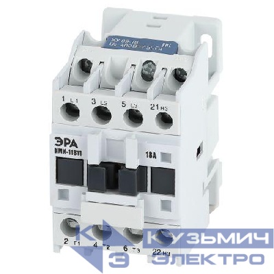 Контактор PRO KKM11-018-400-01-E КМИ-11811 18А 400В/АС3 1НЗ Эра Б0050434