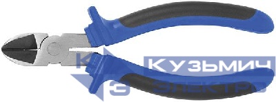 Бокорезы "Один" двухцветные обрезиненные ручки полированная сталь 160мм MOS 47469М