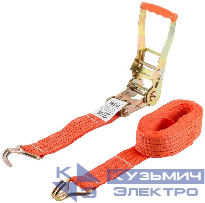 Ремень для крепления груза храповый механизм 196мм лента 50ммх6м 2000/4000кг FIT 64920