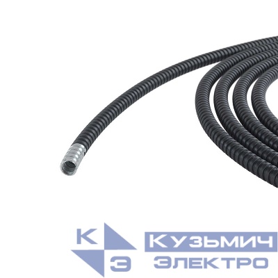Металлорукав DN 12мм в герметичной полиуретановой оболочке Dвн.12.0мм Dнар.15.0мм черн. (уп.50м) DKC 6071PU-012N
