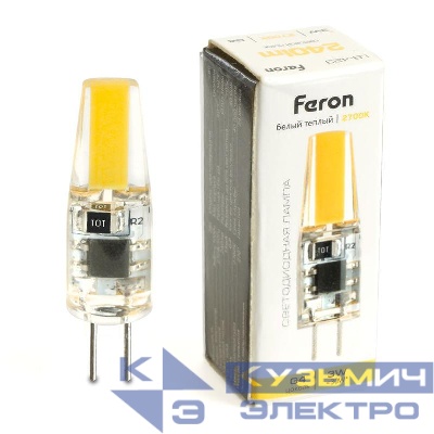 Лампа светодиодная LB-423 3Вт JC 2700К G4 230В FERON 51167
