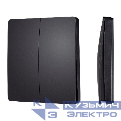 Панель кнопочная KINETIC-801-22-2G-WP-SUF Black (No battery IP67 433Mhz) IP67 пластик INTELLIGENT ARLIGHT 048257