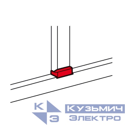 Отвод плоский для односекционных кабель-каналов DLP 50х105 - ширина профиля 80 Leg 010739