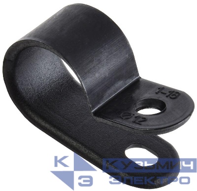 Скоба крепежная 12мм нейлон. черн. (уп.50шт) IEK USK11-12-050-K02
