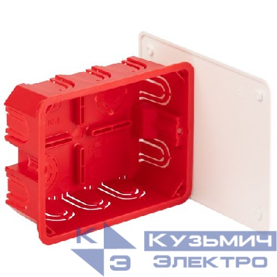 Коробка распаячная KRT 120х92х45мм для твердых стен саморез. крышка IP20 Эра Б0047257