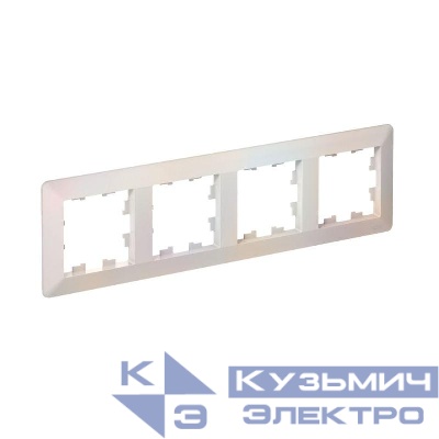 Рамка 4-м AtlasDesign Air жемчуж./дым. бел. SE ATN220404
