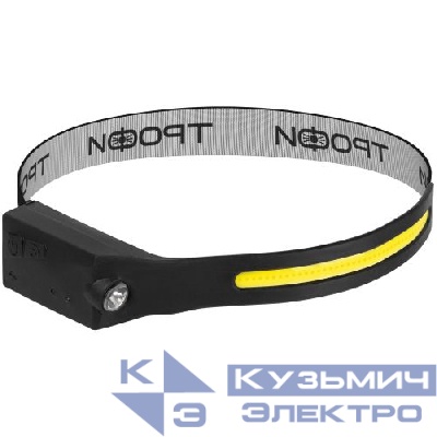 Фонарь светодиодный налобный GA-104 Kiber-simple аккумуляторный 5Вт COB+3Вт LED сенсорное управление Трофи Б0069571