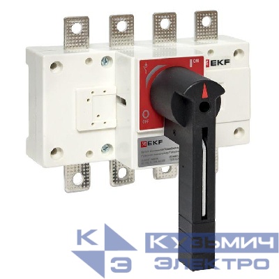 Рубильник-выключатель 4п 160А с рукояткой управления для прямой установки PowerSwitch EKF psds-160-4
