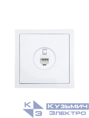 Розетка компьютерная 1-м СП ZIMA IP20 механизм бел. LEZARD 704-0288-140