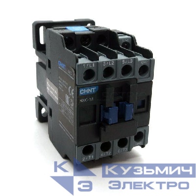 Контактор NXC-12 12А кат. 220В AC 1НО+1НЗ AC-3 (R) CHINT 836712