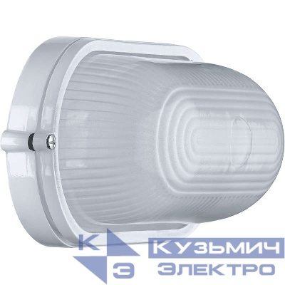 Светильник ЛОН 94 800 NBL-O1-60-E27/WH 1х60Вт E27 IP54 (аналог НПБ 1401 бел. овал 60Вт) Navigator 94800