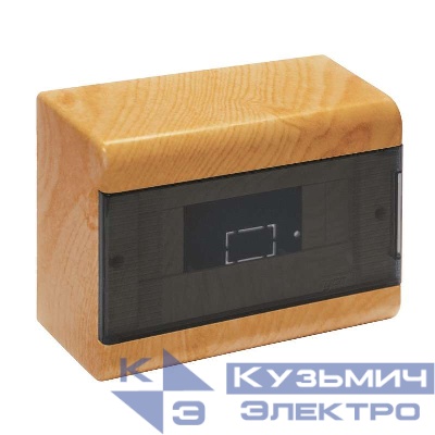 Щиток ОП Тусо 9мод. с прозр. двер. 222х160х93мм бук на свет. основе IP40 Рувинил 68029-38М