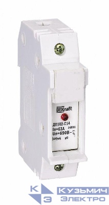 Держатель предохранительного типа C10 ДП102-С10-1Р DEKraft 21383DEK