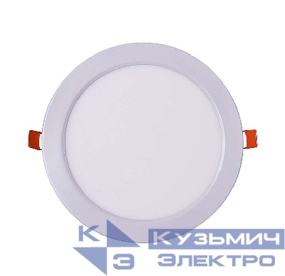 Светильник светодиодный PPL-R WH 12Вт 4000К IP40 d170мм ДВО встраив. ультратонкий кругл. JazzWay 5008540A