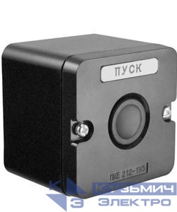 Пост управления ПКЕ 212-1 У3 10А 660В 1 элемент накладной IP40 черн. цилиндр Электротехник ET519067