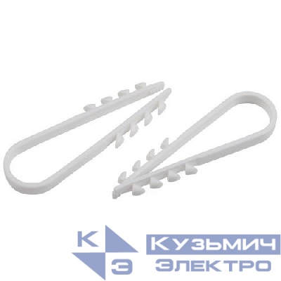 Дюбель-хомут 19-25мм для круглого кабеля NO-224-558 бел. (уп.10шт) Эра Б0066279