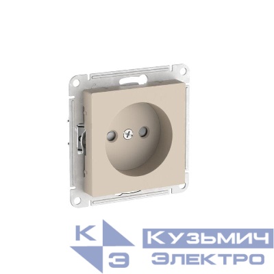 Розетка AtlasDesign 16А без заземл. защ. шторки быстрозажим. клем. механизм песочн. SE ATN001249S