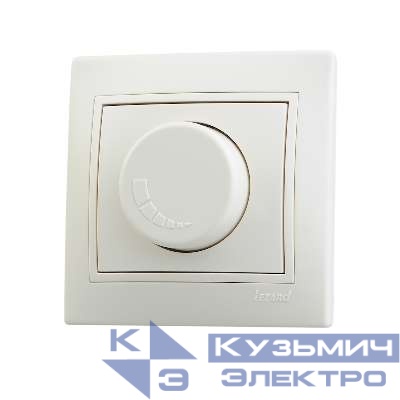 Светорегулятор СП 500Вт Mira с фильтром и предохранителем крем./крем. LEZARD 701-0303-117