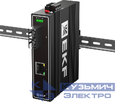 Медиаконвертер 10/100/1000Base-TX в 1000Base-X разъем SC двойн. одномодовое оптоволокно 1550нм TSX EKF TSX-MC1-1GX1GT-SC
