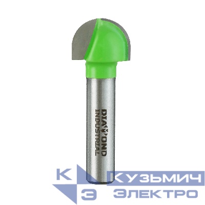 Diamond Industrial Фреза пазовая полукруглая (галтельная) 16x11 мм, S=8 мм, Z=2 Diamond Industrial