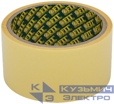Лента-скотч клейкая двусторонняя 48ммх5м FIT 11805