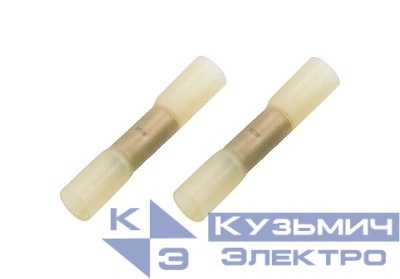 Гильза соединительная изолированная термоус. СГИ-т L-52мм 4-6кв.мм KY-5 желт. (уп.100шт) Rexant 08-0733