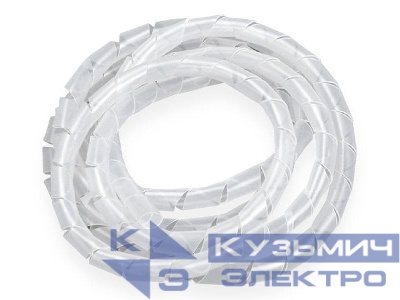 Лента спиральная монтажная пластиковая d3мм (бандаж для кабеля), 5м, NETKO Optima