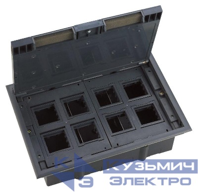 Люк MultiDesk MDK10 на 16мод. IP40 с монтажной коробкой для фальшпола SE MDK10116