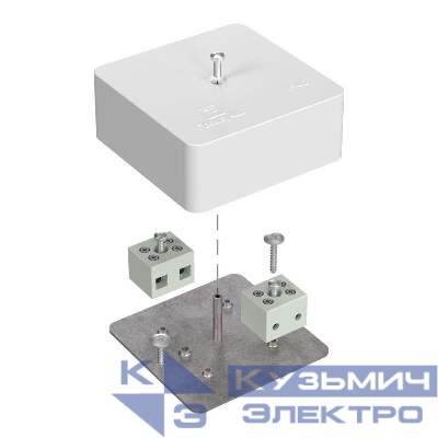 Коробка огнестойкая 75х75х30мм Е15-Е120 для кабель-канала Промрукав 40-0450-FR1.5-4