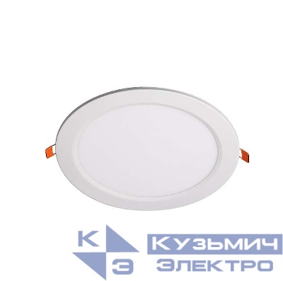 Светильник светодиодный PPL-R WH 15Вт 4000К IP40 d190мм ДВО встраив. ультратонкий кругл. JazzWay 5008588A