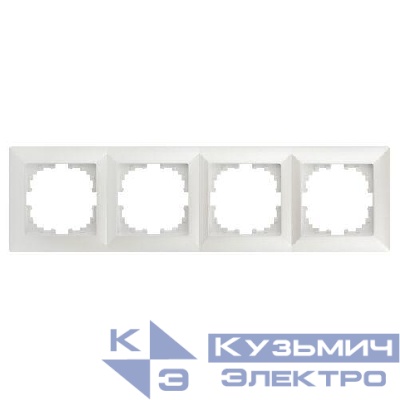 Рамка 4-м СП Solo 4-504-06 перламутр Intro Б0053997