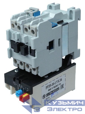 Пускатель электромагнитный ПМ12-010200 УХЛ4 В 10А 220В/50Гц 1НО IP00 нереверсивный с реле РТТ5-10-1 7.0-10.0А Электротехник ET007021