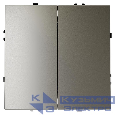 Выключатель 2-кл. СП S70 10А механизм шелк Voltum VLS020104