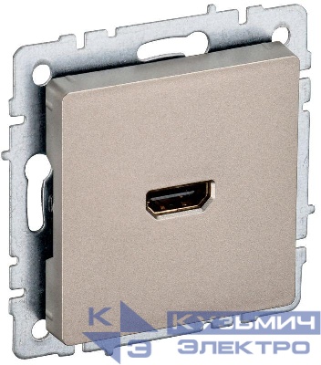 Розетка СП BRITE HDMI РHDMI-0-БрШ механизм шампань IEK BR-H10-K37