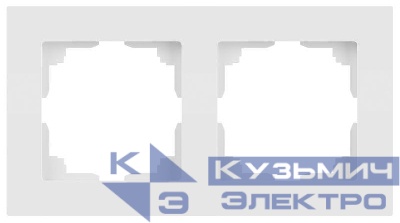 Рамка 2-м СП Accent 6-502-01М бел. матов. Intro Б0063751