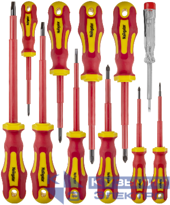 Набор отверток диэлектрических NHT-Otd01-H11 (11шт) Navigator 95262