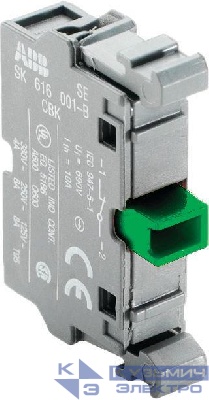 Блок контактов MCB-10 фронт. монтаж 1НО ABB 1SFA611610R1001