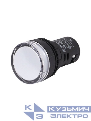 Лампа индикаторная AD-22DS светодиодная матрица d22мм 220В AC/DC IP65 бел. Электротехник ET479210