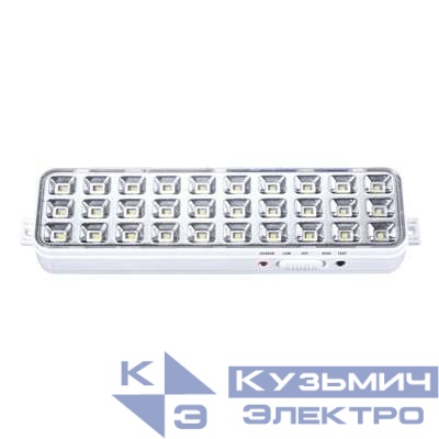 Светильник светодиодный СБА 1098-30DC 30 LED 1.2А.ч lithium battery DC аварийный IN HOME 4690612029511
